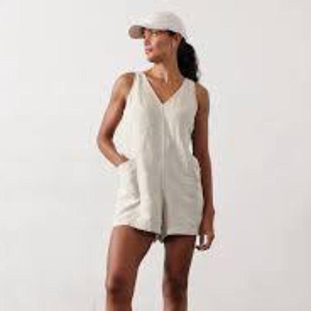 Athleta Retreat Linen Romper